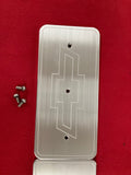 Side covers 292 bow tie Inline Six-cylinder Chevrolet CNC Billet machined.